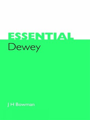 cover image of Essential Dewey